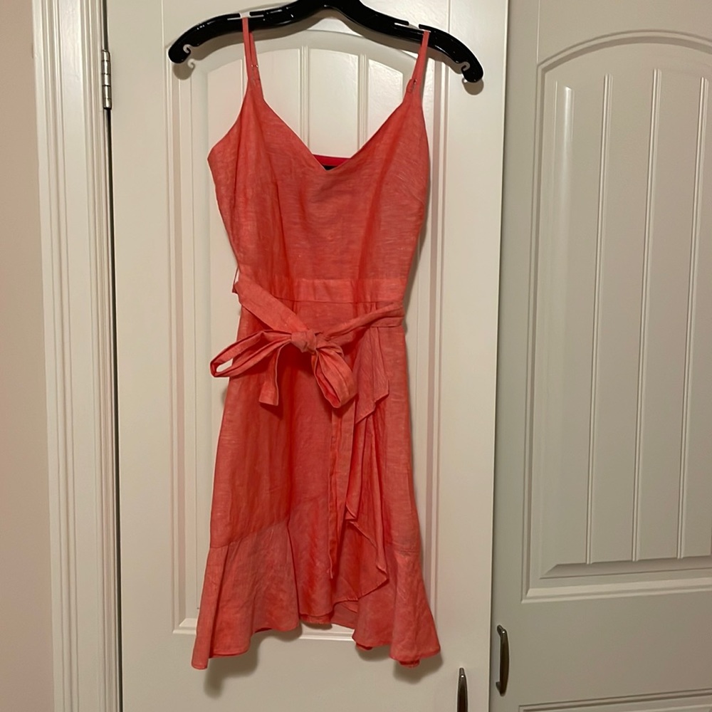 Peach Ruffle Dress